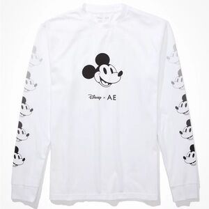 Disney x AE Mickey Mouse Long Sleeve Shirt size small
